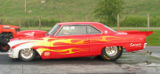 RED WITH FLAMES 67 NOVA